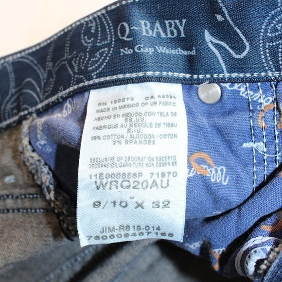 Wrangler Q-Baby Embroidered Pocket Medium Blue Boot Cut Jeans, Size 9-10… - Picture 5 of 5